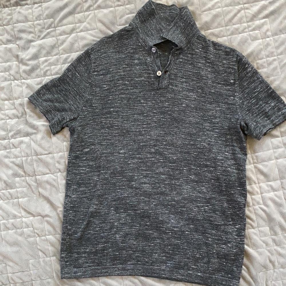 Men’s S Banana Republic cotton polo in dark grey
